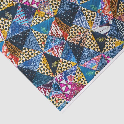 Quilting-Quadrate farbiges Collage-Muster Seidenpapier (Ausschnitt)