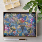 Quilting-Quadrate farbiges Collage-Muster Seidenpapier (Geschenk)