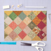 Quilting-Quadrate farbiges Collage-Muster Seidenpapier (Handwerk)