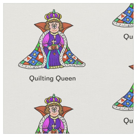 Quilting Queen Fabric Stoff (Nahaufnahme)