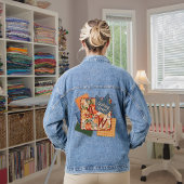 Quilting Queen Monogram Denim Jacket Jeansjacke