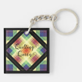 Quilting Queen Schlüsselanhänger (Rückseite)