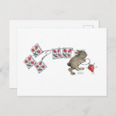 Quilting Rabbit Postkarte (Vorne/Hinten)