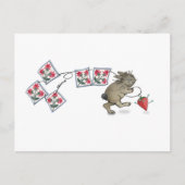 Quilting Rabbit Postkarte (Vorderseite)