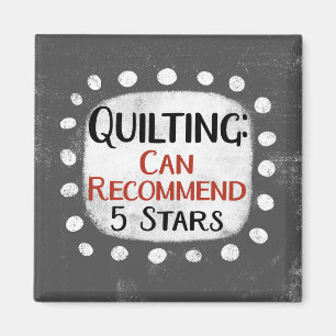 Quilting Review 5 Stars Kühlschrank Magnet