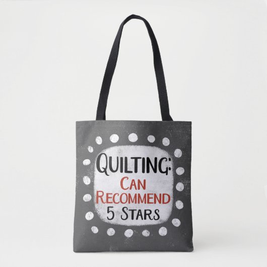 Quilting Review 5 Stars Tote Bag Tasche (Vorderseite)
