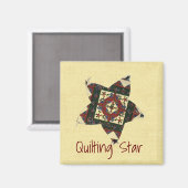 Quilting Star Magnet (Vorderseite/Rückseite)