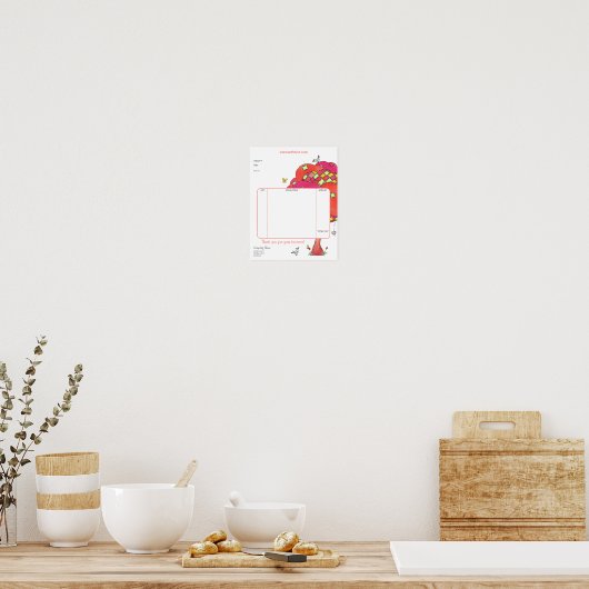 Quilting Tree Rechnung für Crafters Poster (Küche)