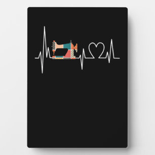 Quilting und Nähen ist meine Liebe Herzschlaggesch Fotoplatte