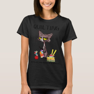 Quilting, weil Mord falsch ist, weil ich T-Shirt