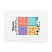 Quilting - Wenige Meter Stoff entfernt Magnet (Horizontal)