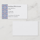 Quiltklub und Klassen Visitenkarte (Vorne/Hinten)
