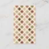 Quiltmaker, Quilt für Business Amish Quilt Visitenkarte (Rückseite)