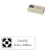 Quiltmuster aus kreativer Briefmarke Gummistempel (Stempel)