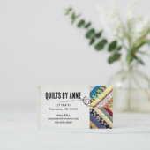 Quiltmuster für Quilters Visitenkarte (Stehend Vorderseite)