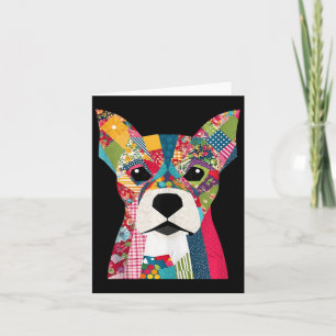 Quiltmuster Hund für Quiltliebhaber Quilter Nähen Karte