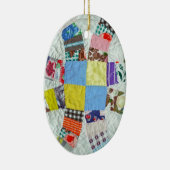 Quiltmuster Keramik Ornament (Rechts)