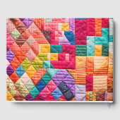 Quiltmuster mit dem Needle Memorial Service Gästebuch (Rückseite)