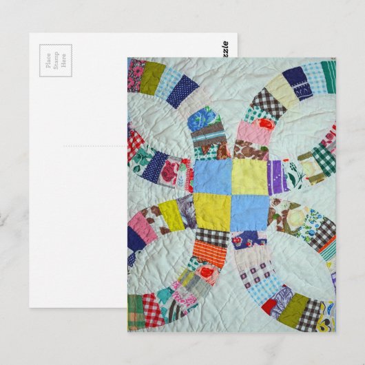 Quiltmuster Postkarte (Vorne/Hinten)