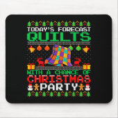 Quilts Christmas Party Quilts Quilting Christmas U Mousepad (Vorne)