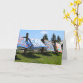 Quilts-Grußkarte Karte (Gelbe Blume)