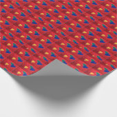 Quilts Herzen Geschenkpapier (Ecke)