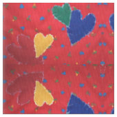 Quilts Herzen Stoff (Nahaufnahme)