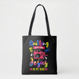 Quilts in meinen Adern Jesus in meinem Herzen St Tasche