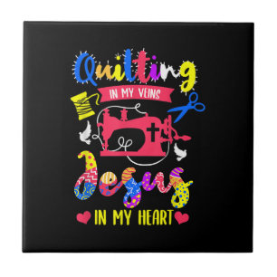 Quilts in meinen Venen Jesus in meinem Herzen  Sti Fliese