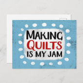 Quilts machen ist meine Postkarte für Jam (Vorne/Hinten)