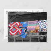 Quilts Postkarte (Vorne/Hinten)