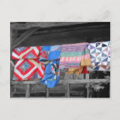 Quilts Postkarte (Vorderseite)