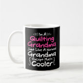 Quilts Quilting Oma Yarn Hobby Quilter Kaffeetasse (Links)