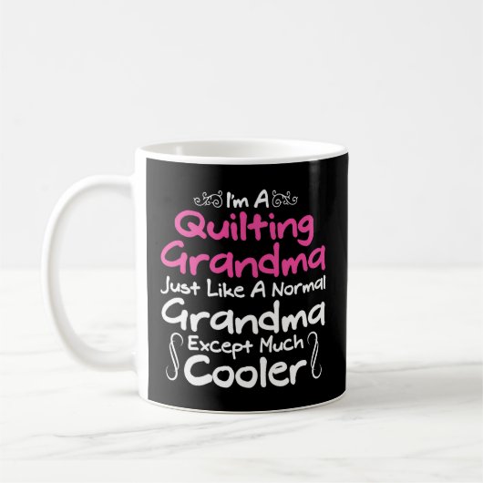 Quilts Quilting Oma Yarn Hobby Quilter Kaffeetasse (Links)