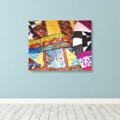 Quilts und Quilting Leinwanddruck (Insitu (Holzboden))