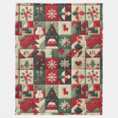 Quilts Weihnachtsdesigns Fleece Blanket (Vorderseite)