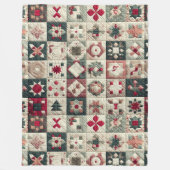 Quilts Weihnachtsdesigns Fleece Blanket (Vorderseite)
