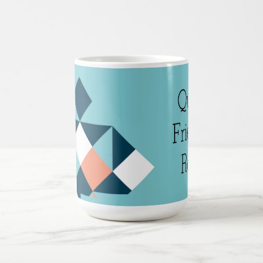 Quilty Freund-Felsengraphik-Tasse Kaffeetasse (Mittel)