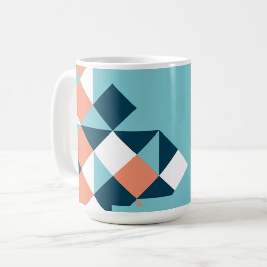 Quilty Freund-Felsengraphik-Tasse Kaffeetasse (Vorderseite Links)