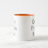 Quilty Freund-Felsenkaffee-Tasse Zweifarbige Tasse (Mittel)