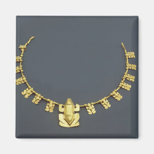 Quimbaya Halskette mit Fröschen, von Kolumbien Magnet