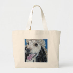 Quina Labradoodle-Malerei Jumbo Stoffbeutel