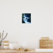 Quinalt Waterfall Canvas Print Poster (Küche)