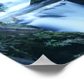 Quinalt Waterfall Poster (Ecke)