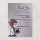 Quince Años Danke-Karte Einladung (Vorderseite)