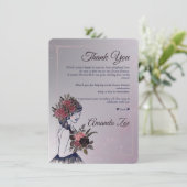 Quince Años Danke-Karte Einladung (Stehend Vorderseite)