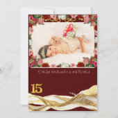 Quince anosInvitation Einladung (Vorderseite)