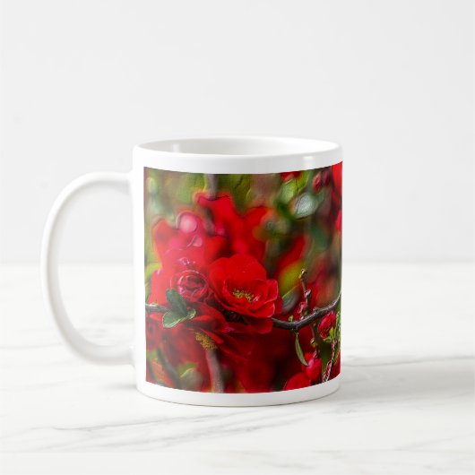 Quince Branch Painterly Coffee Tasse (Links)