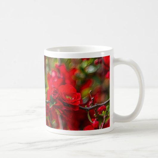Quince Branch Painterly Coffee Tasse (Rechts)