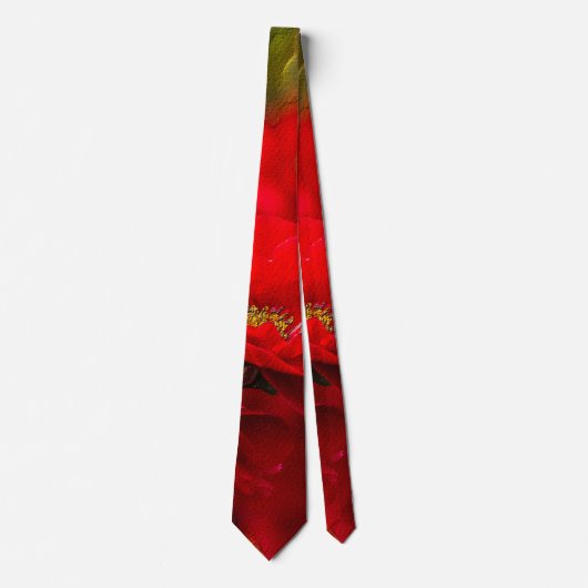 Quince Branch Painterly Neck Tie Krawatte (Vorderseite)